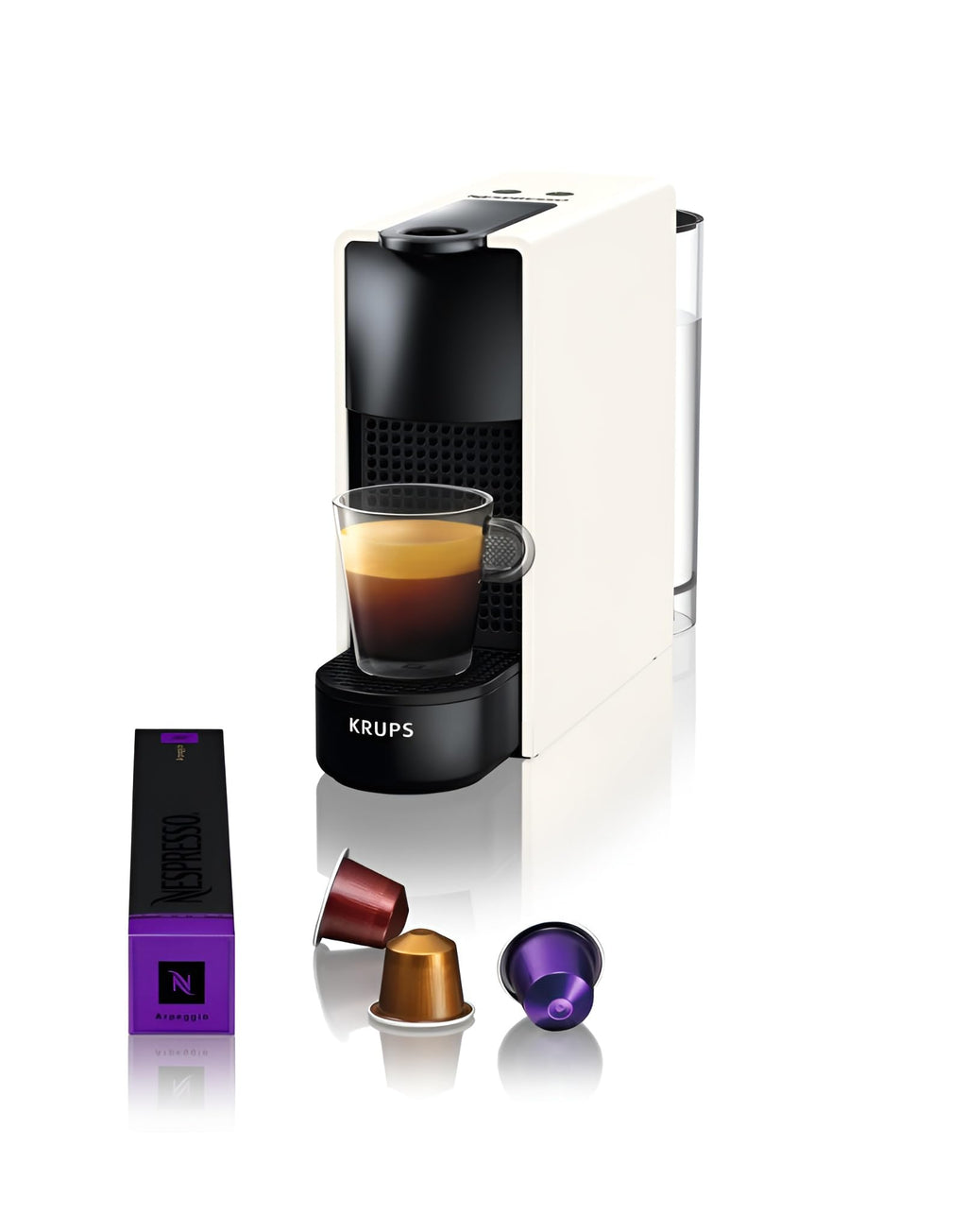 Photo de Luxino Cafetière Capsules Blanc – 19 Bars, Expresso & Lungo