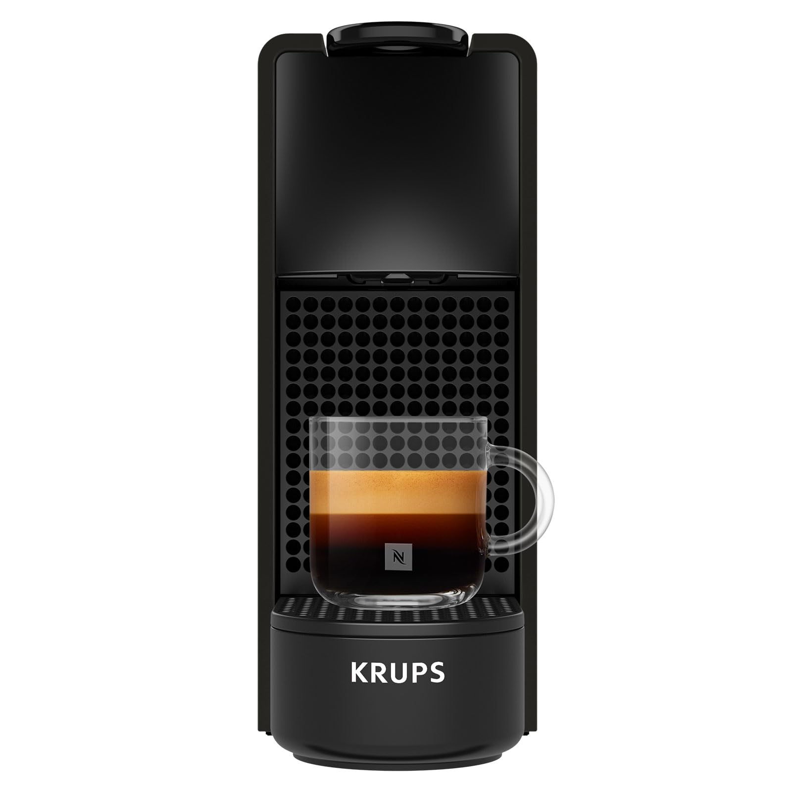 Photo de Luxino Mini machine à capsules de café noir mat anthracite, expresso et café long, XN110NF0, Noir Mat Anthracite