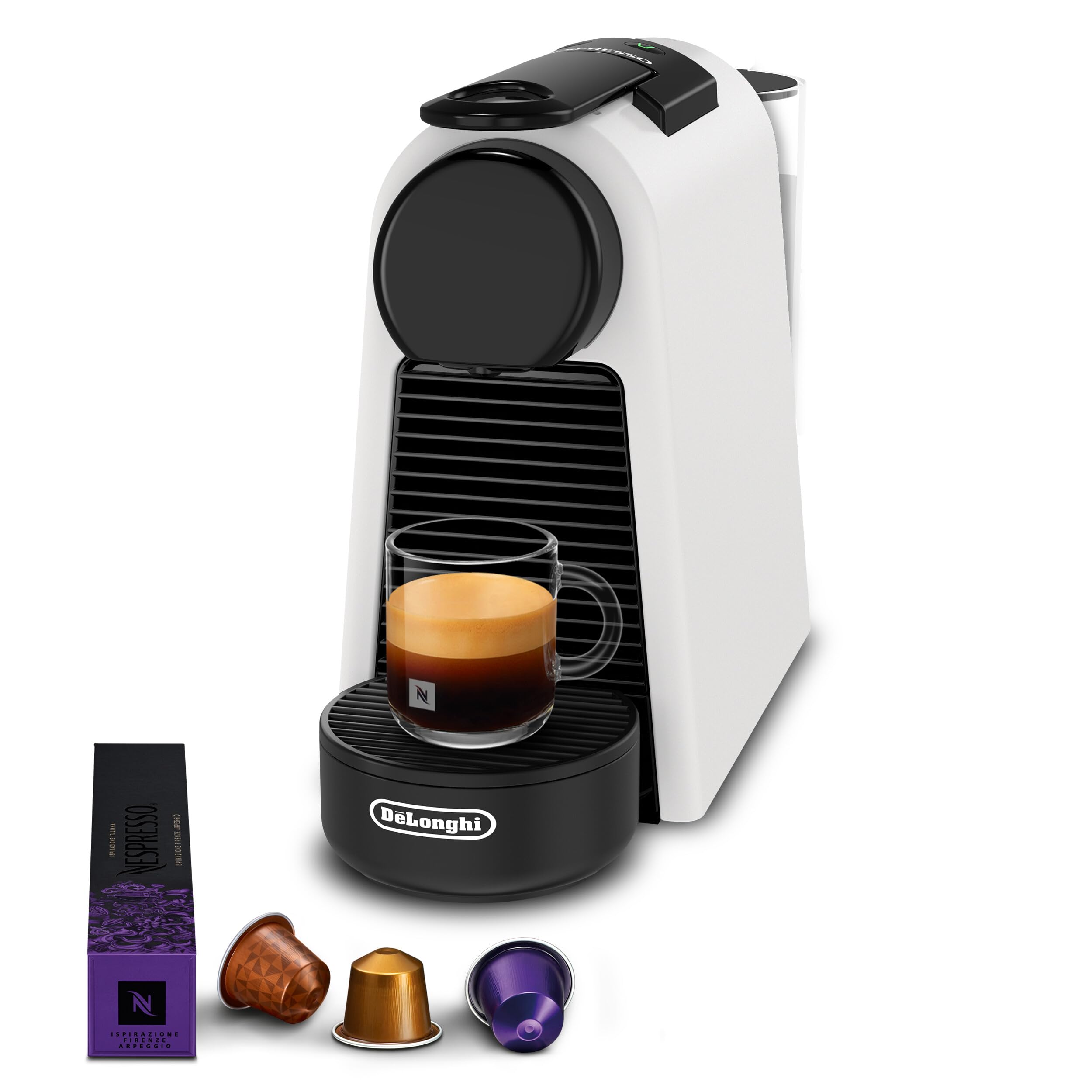 Photo de Luxino Machine à Café Automatique Blanc Mat – Capsules, 19 Bars