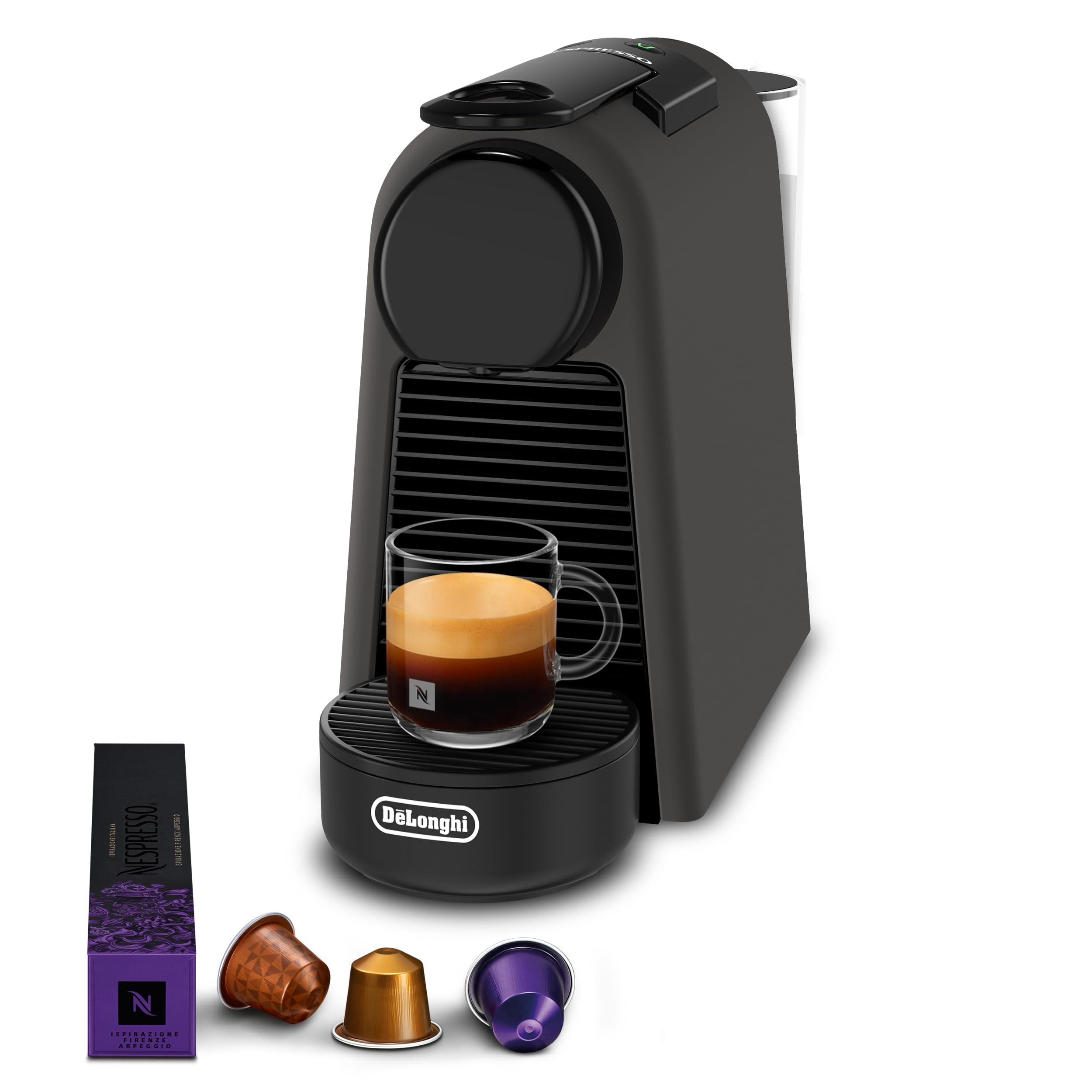 Photo de Luxino Capsule Coffee Maker Kit – 19 Bars, Design Compact, Noir Mat