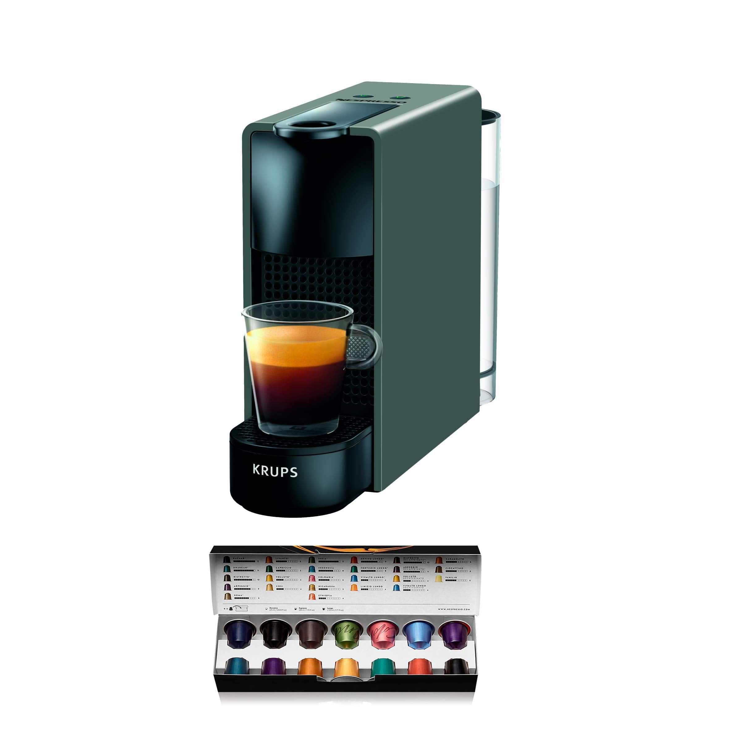 Photo de Luxino Mini-machine à café à capsules , 0,6 L, 19 bars, XN110BRD, Noir, Gris
